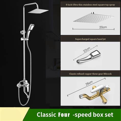 Great SaleHigh Quality 304 Stainless Steel Hot And Cold Shower Set Rainfall Shower Faucet Set