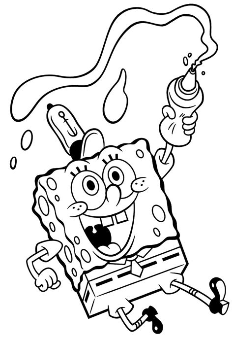 Bob Esponja Para Pintar Desenho De Fisiculturismo Para Pintar Sexiz Pix