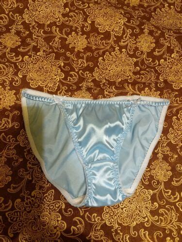 Vtg Satin String Bikini Panties Size Large EBay