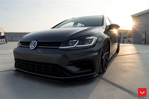 2017 Golf R Variant Gets Stanced On Vossen Wheels For Tuning Debut Autoevolution