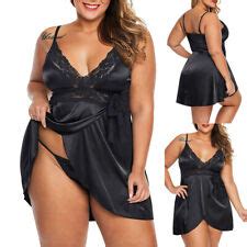 Plus Size Satin Lingerie For Sale EBay