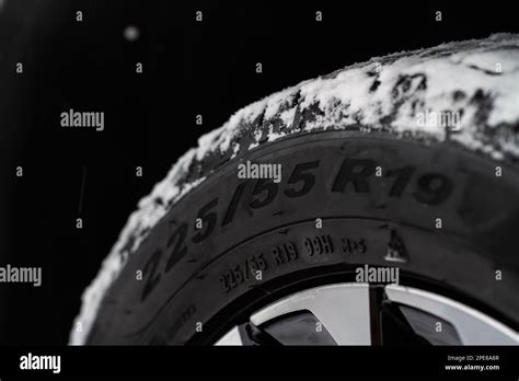 Close Up View Of Tire With Tire Width Height And Wheel Diameter