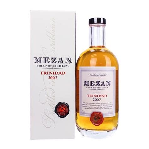 Mezan Trinidad 2007 46 70cl Golden Rum Alcoholic Drinks Alcohol