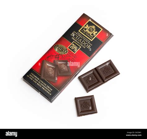 dark chocolate made by J D Gross / Rausch Schokolade Stock Photo - Alamy