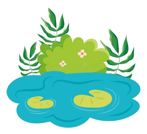 Wetland With Plants Stock Illustration Illustration Of Ecology 300278262