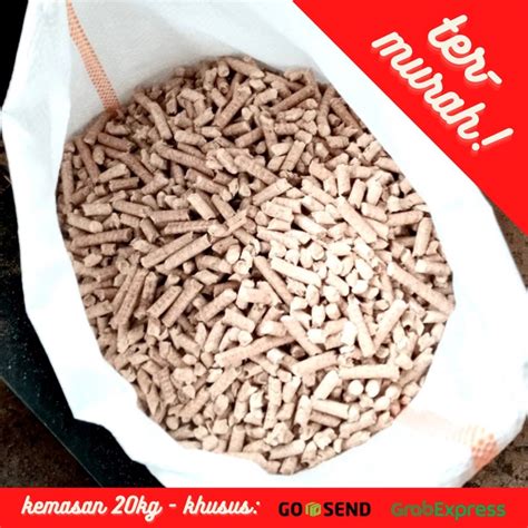 Jual Wood Pellet 20kg Pelet Kayu Alas Kandang Pengganti Pasir Kucing