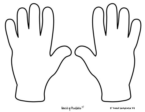 Hands Template The Perfect Guide For Creative Hand Gestures All Free