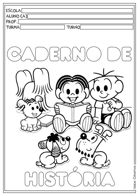 Capa De Caderno Para Pintar - 10