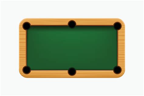 wooden billiard table   vector art  vecteezy