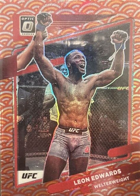 Leon Edwards 2022 Optic UFC 62 Photon SSP Price Guide Sports Card