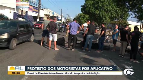 V Deo Motoristas Por Aplicativo Fazem Protestos Em Macei E Bloqueiam