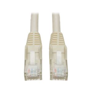 Tripp Lite by Eaton 14FT Cat6 Snagless Unshielded (UTP) Pure Bare Copper Patch Cable 550MHz — White (Single) (N201-C6-UTP-14FT-WH-1PK)