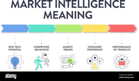 Inteligencia De Mercado Que Significa Estrategia Infograf A Diagrama