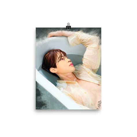 BTS Jimin Shirtless Hot Jimin Art Print Etsy