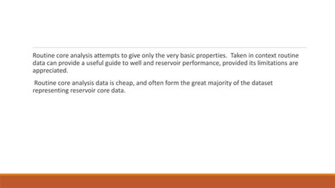Routine core analysis and special core analysis | PPTX | Geology | Science