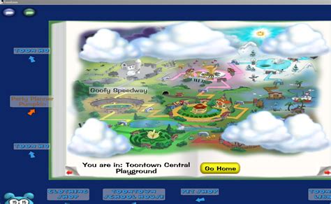 Old Toontown Map in game! : Toontown