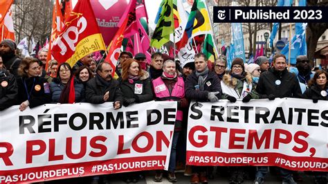 Workers in France Strike Over Macron’s Plan to Raise Retirement Age