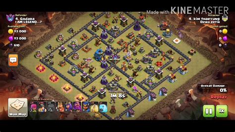 Clan War Leagues Th12 Attack 2020 Clash Of Clans Round 4 Season Youtube