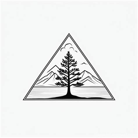 Inverted Triangle Tree Logo | Stable Diffusion Online