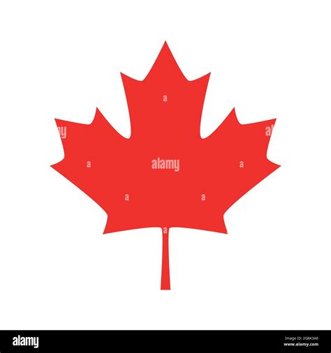 Canadian maple leaf vector icon. Red maple leaf Stock Vector Image & Art - Alamy