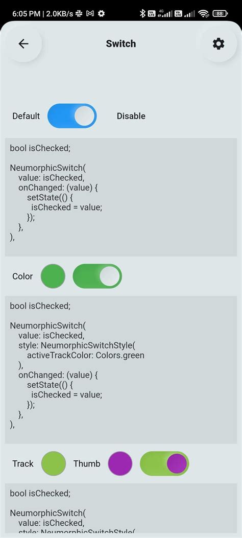 Flutter Widget Catalogue Flutter Package