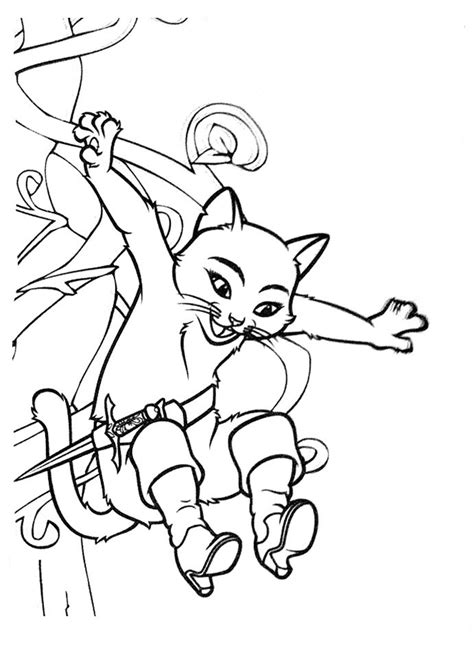 Puss In Boots Coloring Pages To Download And Print For Free