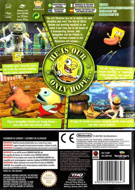 Spongebob Squarepants Battle For Bikini Bottom Images Launchbox Games Database