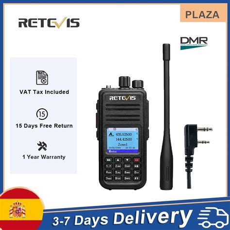 Retevis Rt S Dmr Digital Walkie Talkie Profesional Gps Vhf Uhf Band