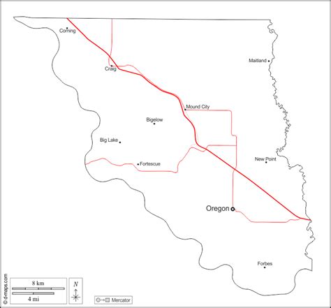 Holt County Kostenlose Karten Kostenlose Stumme Karte Kostenlose