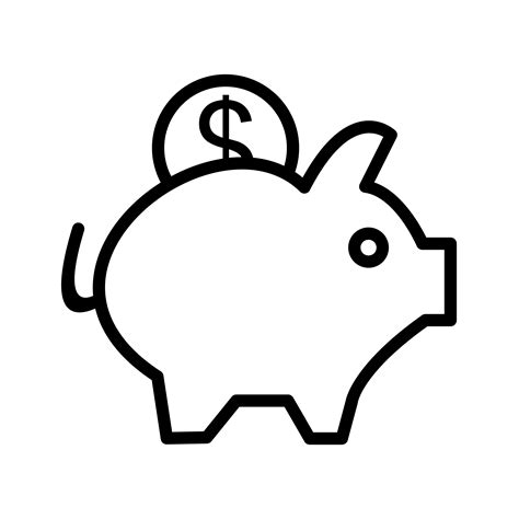 Piggy Bank Icon Vector Art, Icons, and Graphics for Free Download