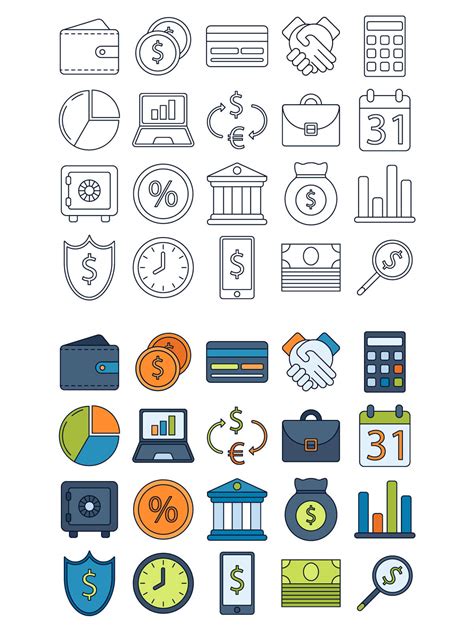 finance vector icon set   creativetacos