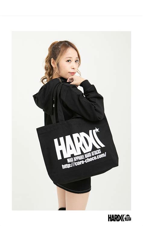 楽天市場 ハードコアチョコレート HARDCORE CHOCOLATE HARDCCスターロゴトートバッグ BAG BAG EM BK バッグ 鞄 トート 国内正規品