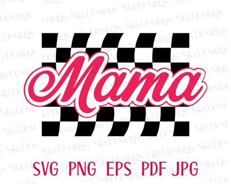 Checkered Mama Svg Png Mama Svg Mothers Day Svg Retro Etsy