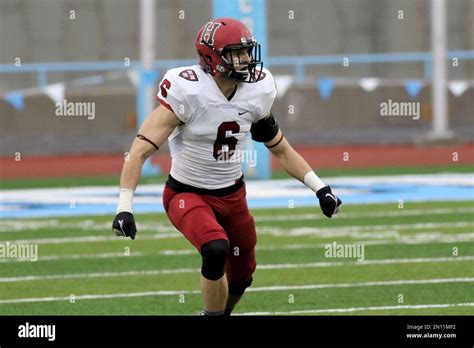 Harvard Crimsons Sean Ahern 6 In Action Against The Columbia Lions