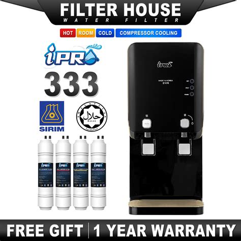 IPRO Tabletop Water Dispenser Hot Room Cold Water Purifier IPR 333 Compressor Cooling 4