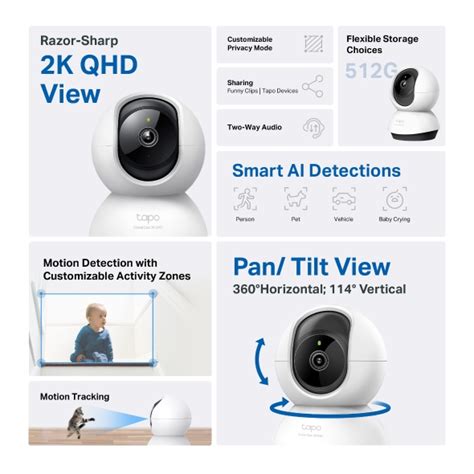 Tapo C220 Pan Tilt AI Home Security Wi Fi Camera TP Link India