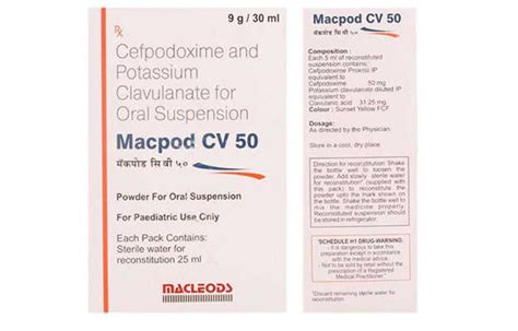 Macpod CV Oral Suspension Uses Price Dosage Side Effects