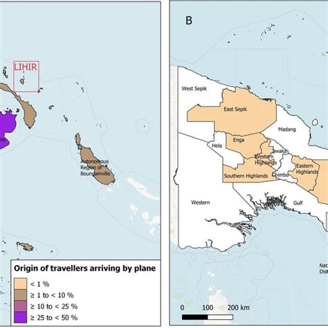 The Lihir Islands Of Papua New Guinea Legend Map Showing The Main