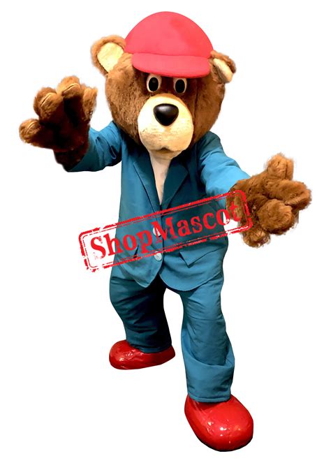Handsome Bear Mascot Costume