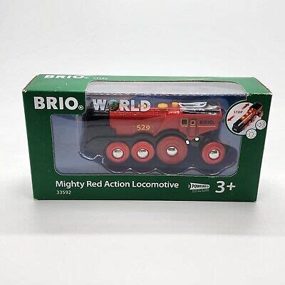 Brio World Mighty Red Action Locomotive Battery Operated Toy