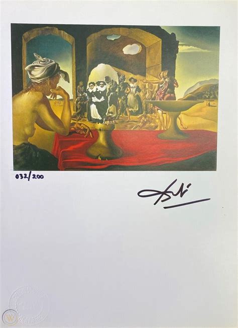 Salvador Dali Slave Market Original Hand Signed Print With Coa