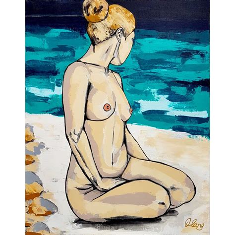 Nudey Beach Nude Woman Beach Ocean Art Lovers Australia