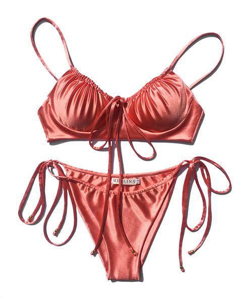 Bikini Coral Rosa MERLINA BEACHWEAR