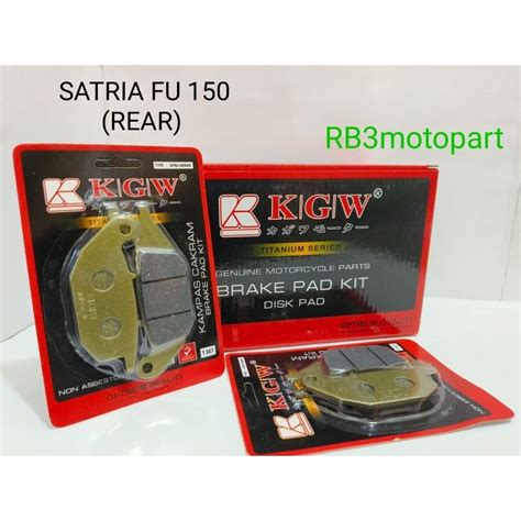 Jual DISPAD KAMPAS REM BELAKANG SATRIA FU 150 SUPRA X 125 FI CS1 KGW