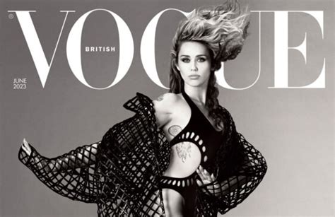 Miley Cyrus Appears On Cover Of British Vogue Daily Telegraph