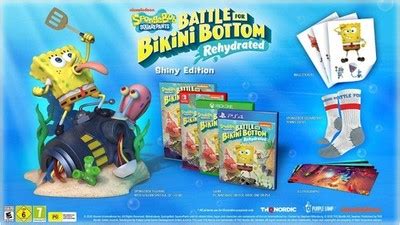 Bob Esponja Battle For Bikini Bottom Rehydrated Shiny Edition Juego PS4