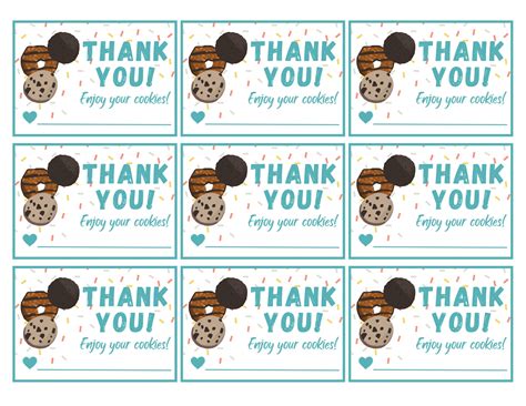 Girl Scout Thank You Card Instant Download Girl Scout Cookie Download