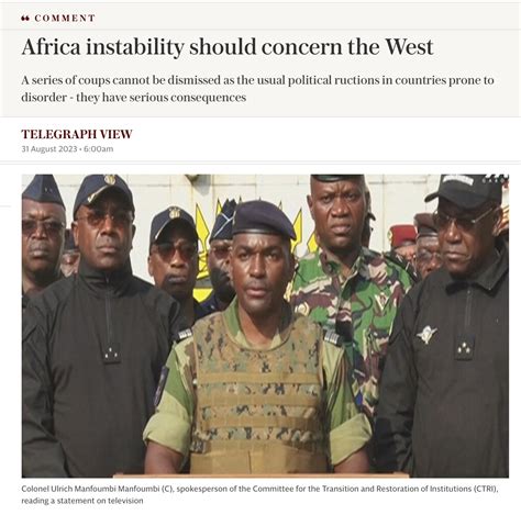 The current instability in Africa is partly the result of the insane