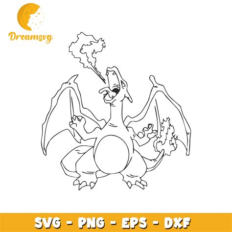 Charizard Svg Png Eps Dxf Cutting File Dreamsvg Store