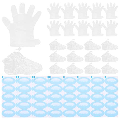 Bathmat Single Use Gloves Clear Foot Gloves Moisturizing Gloves for